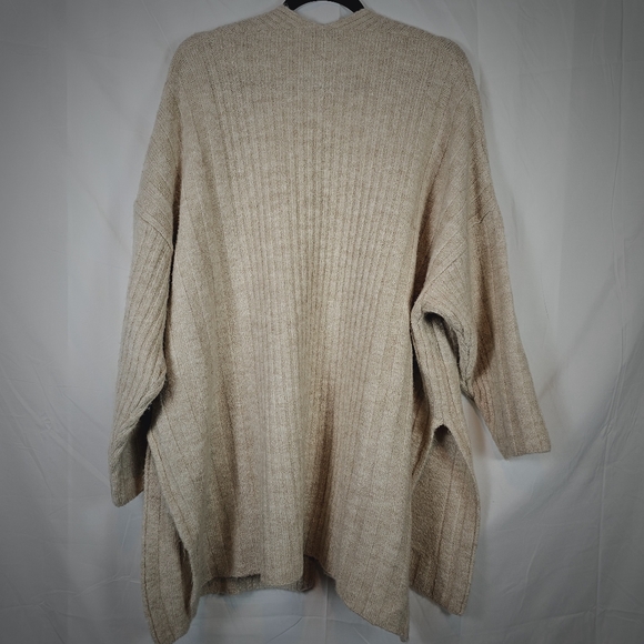 Topshop Womens Ribbed Open Front Cozy Casual Cardigan Sweater - Picture 6 of 7